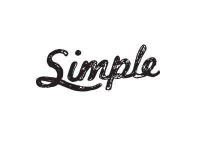 Simple Image distress lettering vintage