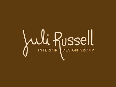 Juli Russell Logo 2 handwriting lettering logo logotype