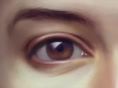 Eye digital eye painting ps