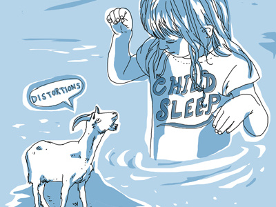 Sleep blue cover goat pen record tool