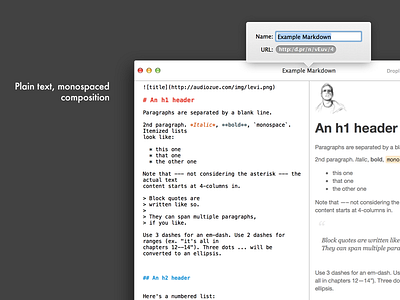 MarkDrop app markdown osx