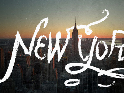 New York lettering nyc practise wacom