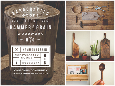 Hammer & Grain - Complete grain hammer identity