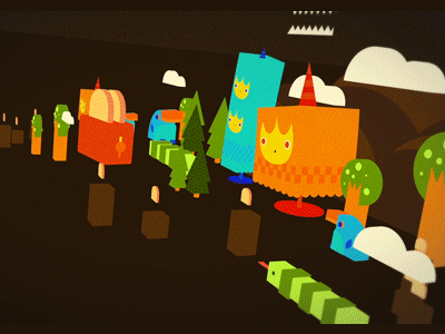 GIF: Bunny Toaster 3d bunny c4d cube gif toast toaster