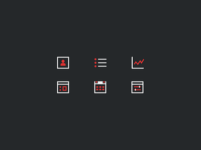 Web app Icons calendar graph icons mike busby reports web app