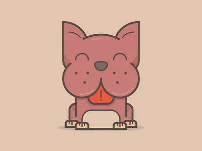 Dog Illustration animal dog icon illustration line logo outline pet