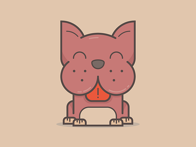 Dog Illustration animal dog icon illustration line logo outline pet