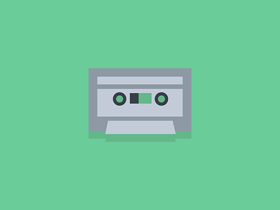 Cassette cassette icon illustration music tape