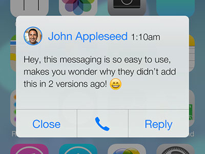 ios7 Style Quick Messaging apple ios ios7 iphone mms quick messaging sms texting
