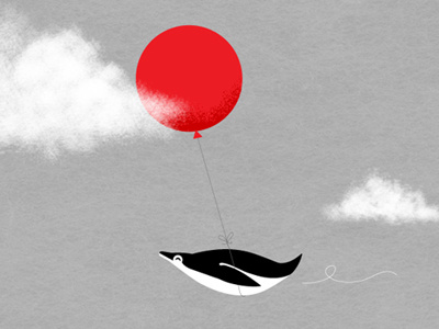 Dream it. Do it. :) balloon cloud penguin