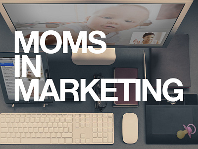 Moms In Marketin baby blog clean header helvetica mom