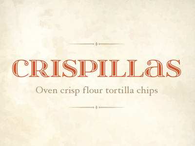 Logo concept branding food logo rustic tortilla chips typography