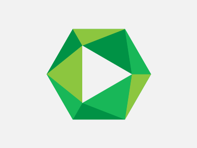 Hexagon Icon 3d geometric hexagon hub shapes triangles vector