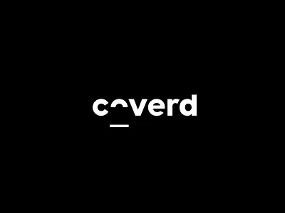 Coverd lettering logo minimal simple