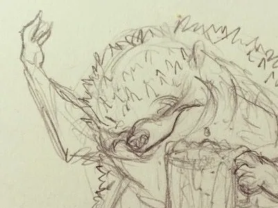 Feelin' Good! brynn hedgehog metheney pencil sketch sketchbook