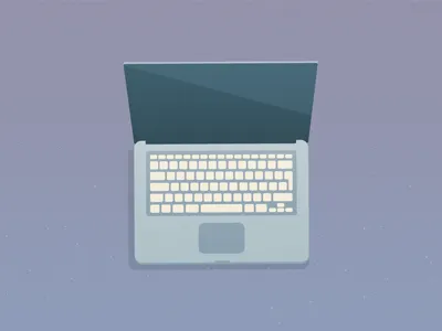 Laptop Illustration apple augmented reality computer destock device flat illustration keyboard laptop macbook macbook pro purple