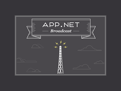 App.net Broadcast app.net broadcast cloud lightning lightning bolt tower