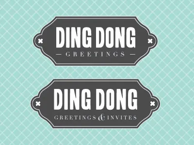 Ding Dong Logo idea 2 branding design logo typography