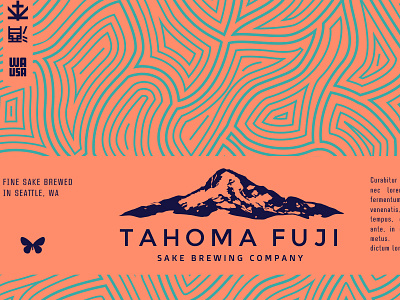 Tfs 1 logo pattern sake label