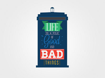 Good And Bad Things illustration vector