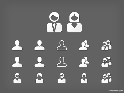 User Icon Set PSD account flat icon free free icons freebie icon icon set icons people psd user