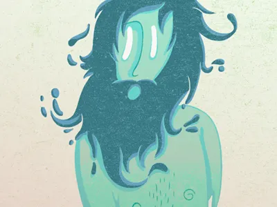 Mr beard art beard colour drawing green illustration man