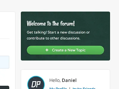 Forum Promo button css3 forum html5 theme widget