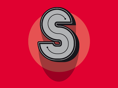 S illustration s typography