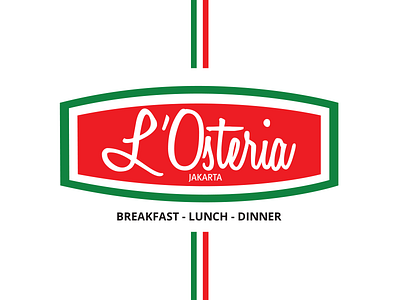 L'Osteria Jakarta identity indonesia italian italy jakarta logo restaurant