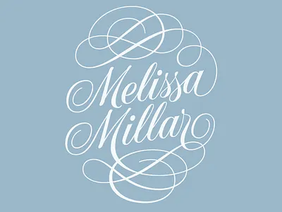 Melissa Millar Logotype lettering script