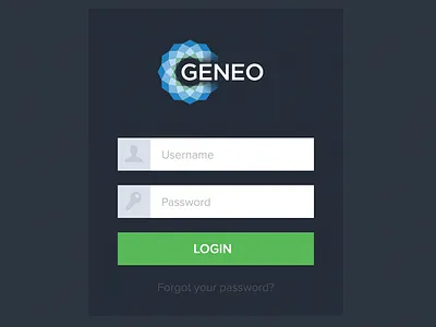 Login flat login ui