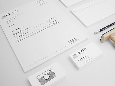 Kevin Branding branding business camera card illustration letterhead logo photographer rubber stamp