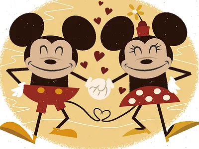 Mousin' Around disney love mickey mouse minnie mouse texture