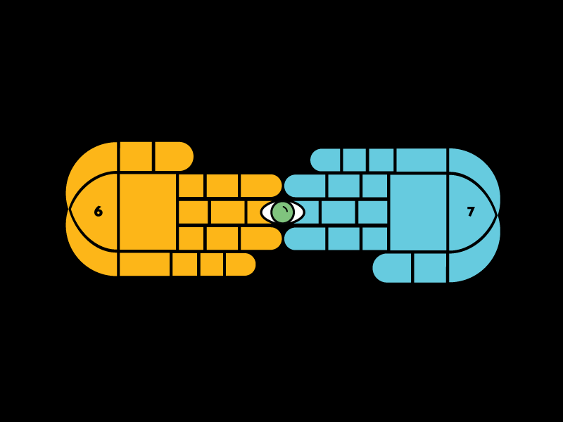 Good & Evil evil eye good hand icon spirit