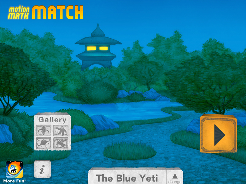 Motion Math Match: Home Screen by Paul Antonson on Dribbble