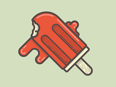 Worst day of the summer creamsicle ice cream icon illustration popsicle sticker