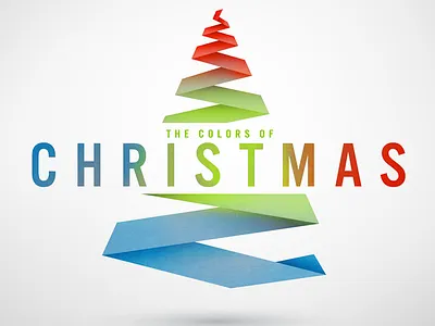 Colors of Christmas christmas christmas tree colors origami paper