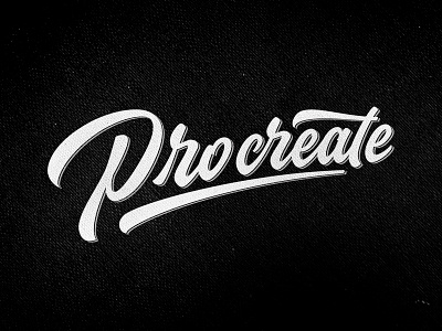 Procreate brand lettering logo logotype typography