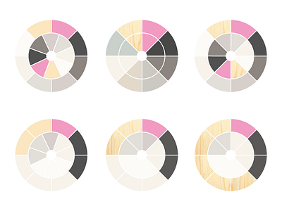 Palette Evolution celebrate color palette pink process white wood