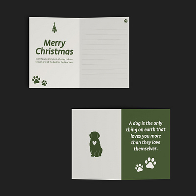 Golden Retriever Christmas Card 🎄✨ christmas card custom card design graphic design illustration postcard poster vectorillustration