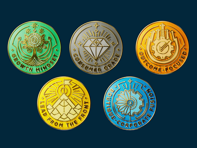 Corporate achievement badges 3d animation 3d badges 3d render achievement award badge animation badge set badge suite blender business badge company values diamond employee engagement employee recognition gear gold badge medal metallic badge shiny badges trophy