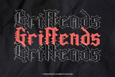 Griffends – Blackletter Display Font blackletter classic decorative design display fashion font gorhic gothic illustration medieval metal modern new trend typeface typography urban vintage web