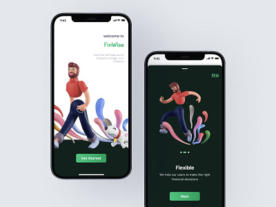 FinWise Mobile App – Smart Financial Management appdesign creativedesign designstrategy designstudio designthinking fintech fpdsignstudio productdesign prototyping saasdesign ui uidesign uiux userexperience ux uxdesign uxresearch wireframing