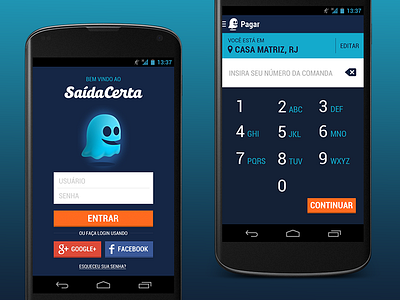 Saída Certa for Android actionbar android androidui androidux design holo roboto
