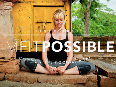 i'm fit possible reject | 2 branding canada community fitness logo typography yoga