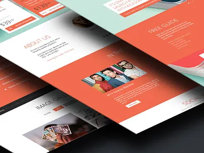 Lean Theme 02 clean flat mockup perspective theme wordpress