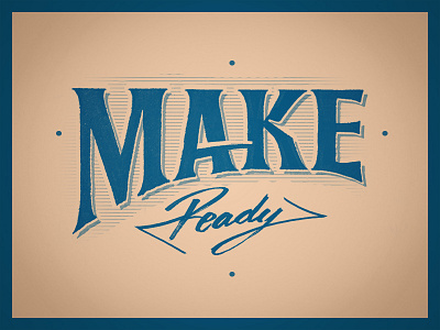 Make Ready brush pen lettering marker pencil script