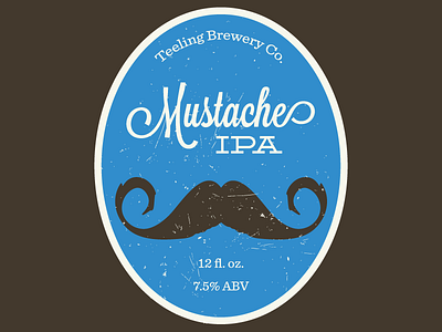 Mustache IPA v2 beer deming homebrew label lavendaria sentinel