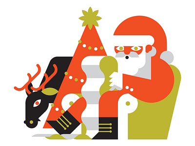 Santa Claus christmas editorial goran illustration marco romano natale noel santa claus xmas