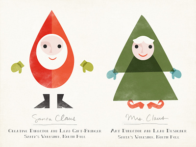 Eames Santa1 character eames illustration mid century modern santa